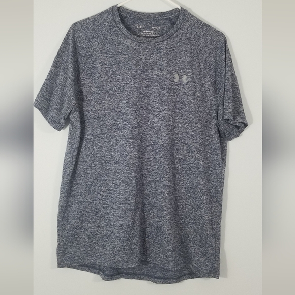 Under Armour The Tech Tee. Lightweight Loose Fit. Size Medium. Blue and Gray. - Picture 1 of 4